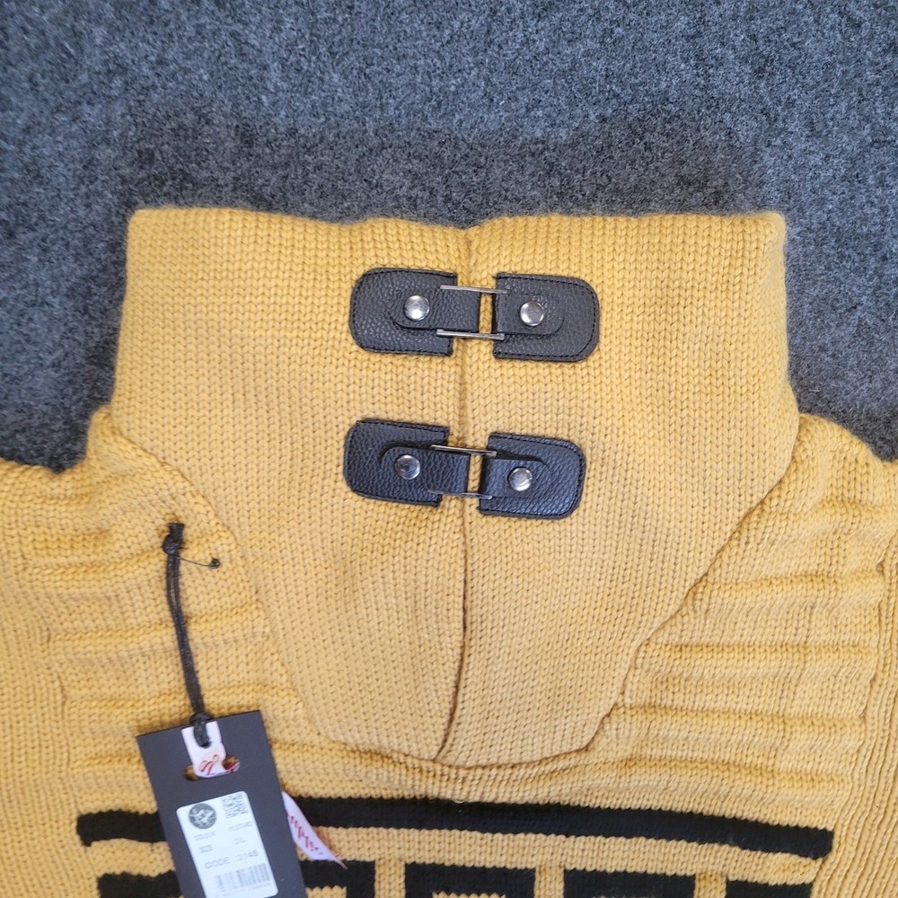Young Republic Yellow Mustard Men's Sweater sz XXL - Picture 5 of 10